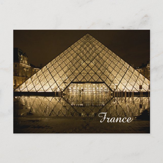Pyramide aus Louvre Postkarte (Vorderseite)