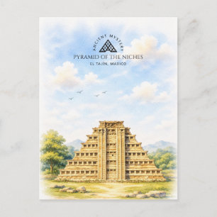 Pyramide der Nischen in El Tajín, Mexiko   Reise Feiertagspostkarte