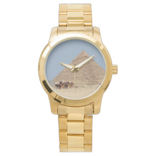 Pyramide des Chephren und eine Reihe von Streitwag Armbanduhr