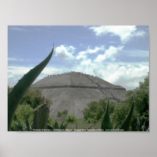 Pyramide des Sun, Teotihuacan, Mexiko Poster