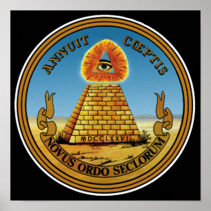 Pyramide und Augen - Alle Augen sehen - Großes Sie Poster
