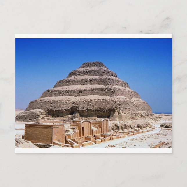 Pyramide von Djoser Postkarte (Vorderseite)