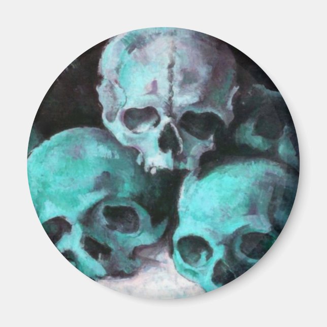 Pyramide von Skulls nach Cezanne Magnet (Vorne)