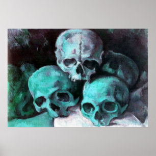 Pyramide von Skulls nach Cezanne Poster