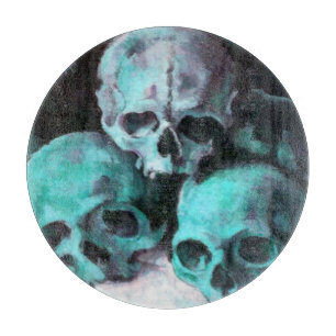 Pyramide von Skulls nach Cezanne Schneidebrett