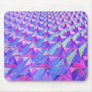 Pyramiden aus farbigem Kristall Mousepad