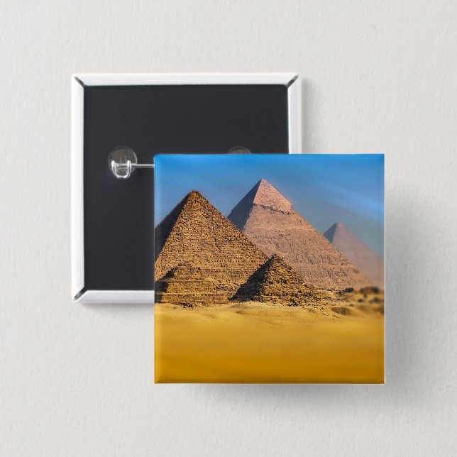 Pyramiden Button (Vorne & Hinten)