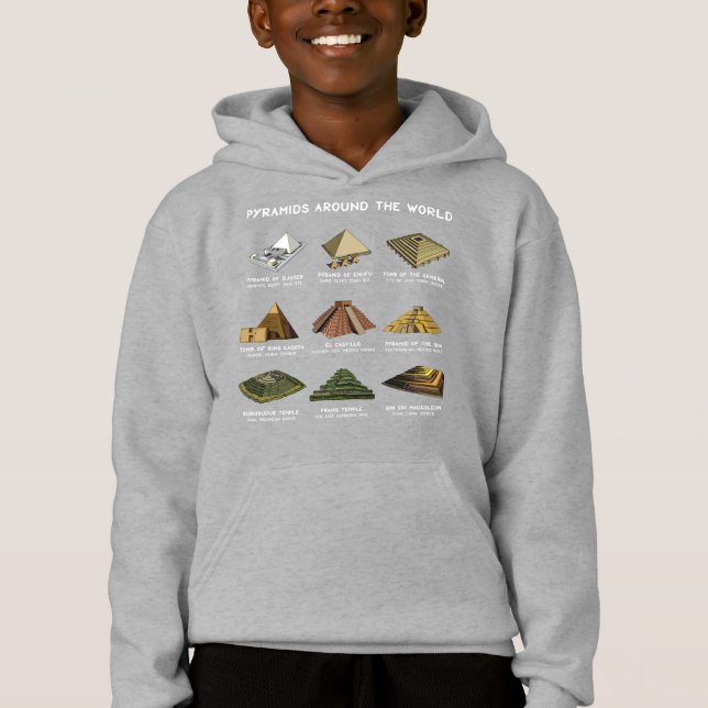 Pyramiden der Weltarchäologie-Zivilisationen Hoodie (Vorderseite)