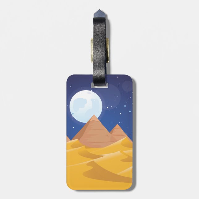 Pyramiden Gepäckanhänger (Rückseite vertikal)