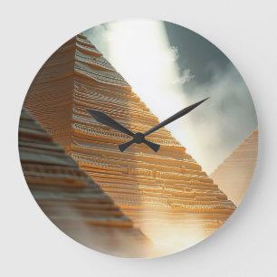 Pyramiden  große wanduhr
