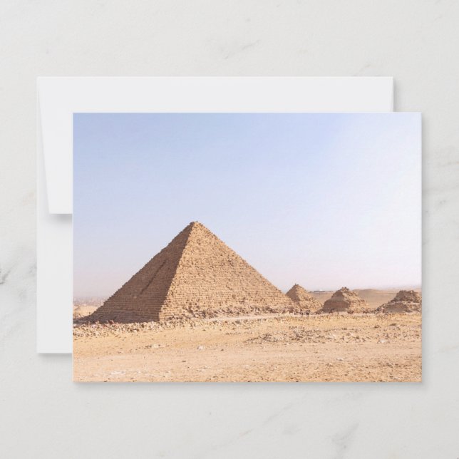 Pyramiden in Ägypten Einladung (Vorderseite)