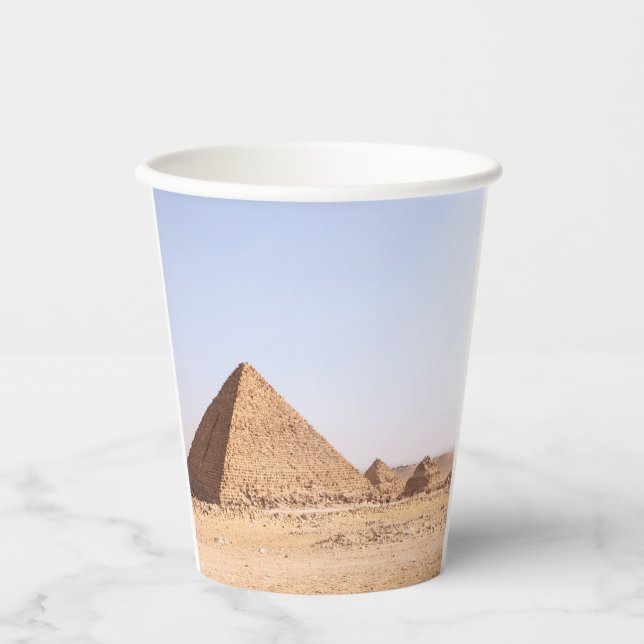 Pyramiden in Ägypten Pappbecher (Vorderseite)