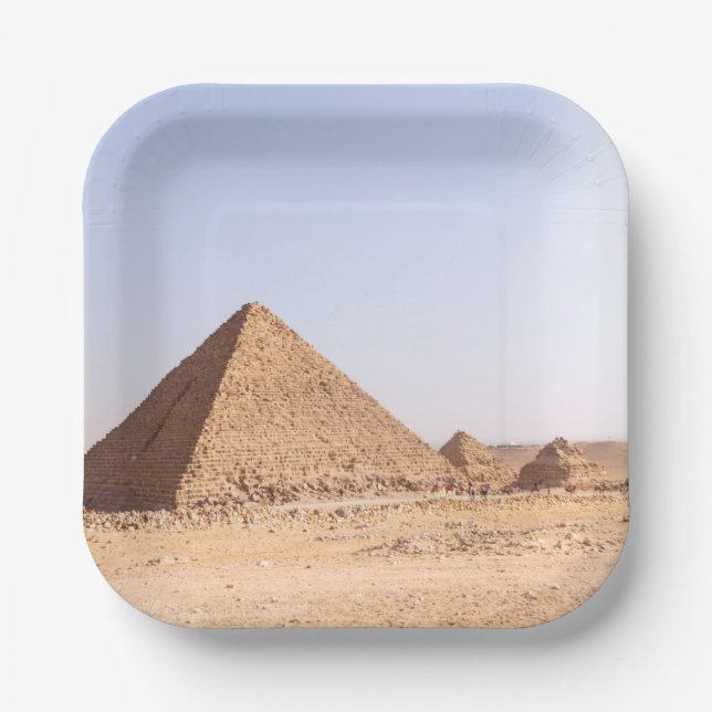 Pyramiden in Ägypten Pappteller (Vorderseite)