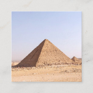 Pyramiden in Ägypten Quadratische Visitenkarte