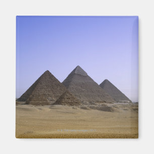 Pyramiden in der Wüste Kairo, Ägypten Magnet