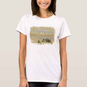 Pyramiden in Gizeh, in der Nähe von Kairo (w/c) T-Shirt
