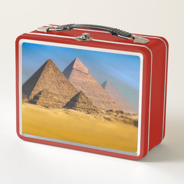 Pyramiden-Mittagsbox Metall Brotdose (Vorderseite)
