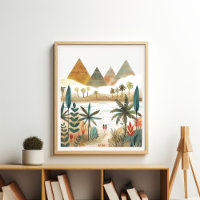Pyramiden Nile River Wüste Scene Wall Art