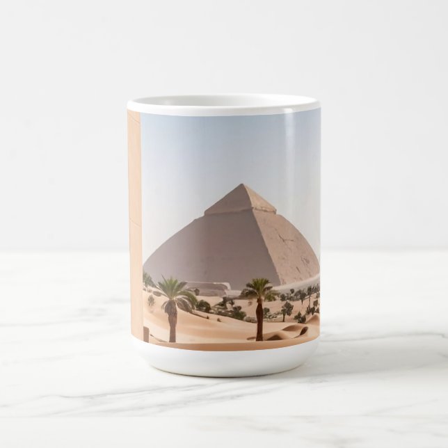 Pyramiden & Palmen Kaffeetasse (Mittel)