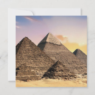 Pyramiden Sphinx Altes Ägypten Pharao Khufu Wüste Feiertagskarte