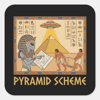 Pyramiden-System Außerirdische Ägypter Aufkleber