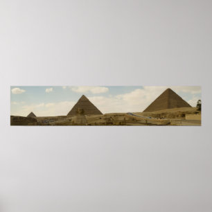 Pyramiden und Sphynx Poster