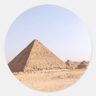 Pyramiden von Ägypten Kaffeetasse Runder Aufkleber