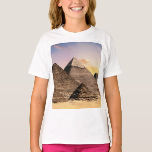 Pyramiden Von Giza Reise Ägypten Foto T-Shirt
