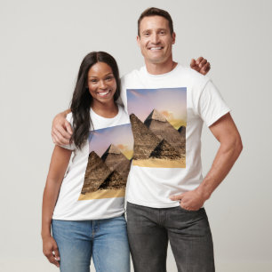 Pyramiden Von Giza Reise Ägypten Foto T-Shirt