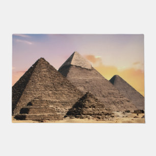 Pyramiden von Gizeh Altes Ägypten Wüstenlandschaft Fußmatte