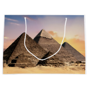 Pyramiden von Gizeh Altes Ägypten Wüstenlandschaft Große Geschenktüte
