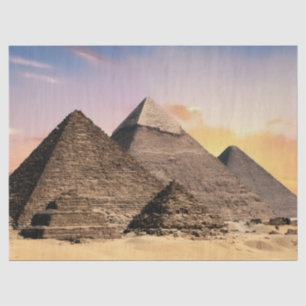 Pyramiden von Gizeh Altes Ägypten Wüstenlandschaft Seidenpapier