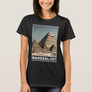 Pyramiden von Gizeh Kairo Ägypten Wanderlust T-Shirt