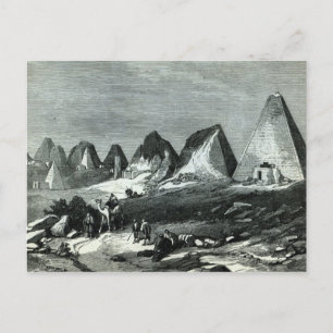 Pyramiden von Meroe, am Nil Postkarte