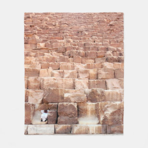 Pyramidenkomplex Gizeh. Auch genannt Giza Necrop Fleecedecke