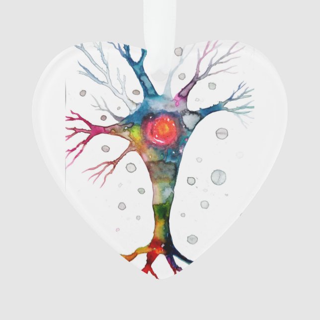 Pyramidenneuron im Neocortex Ornament (Vorderseite)