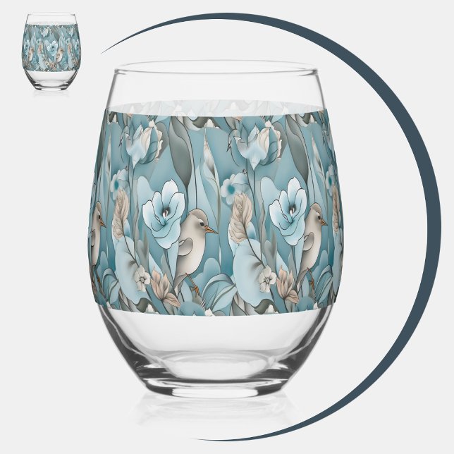 Pyramidenreflexion Weinglas Ohne Stiel (Pyramid Reflection Stemless Wine Glass (Front & Left)
)