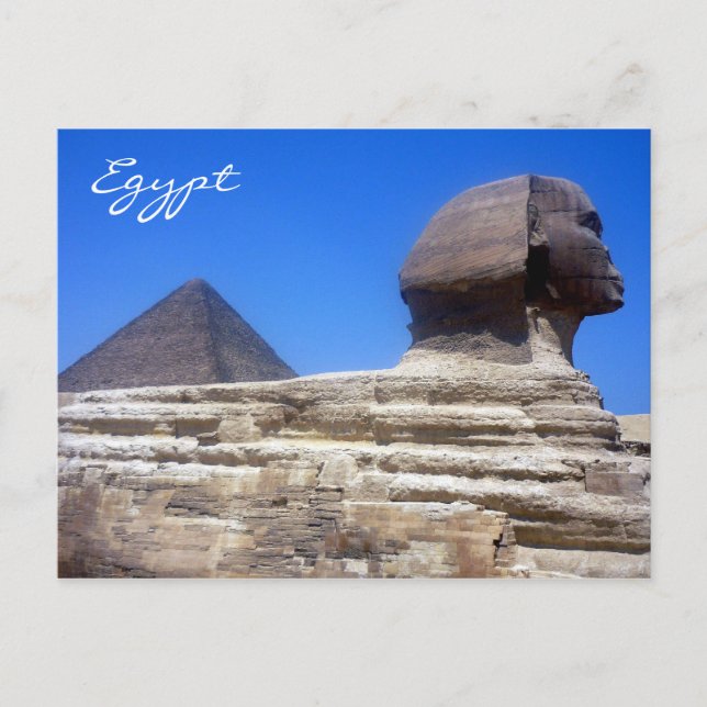 Pyramidensphinx Postkarte (Vorderseite)