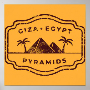 Pyramids Gizeh Ägypten Poster
