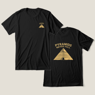 Pyramids Never Fall Minimal Egypt T-Shirt Tri-Blend Shirt