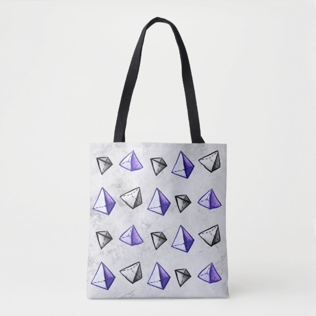 Pyramids Pattern Geometry Mathematiker Lehrer Tasche (Vorderseite)