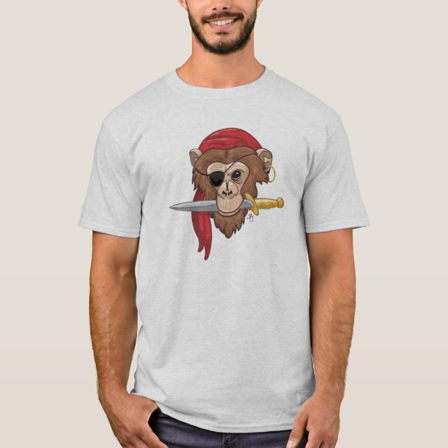 Pyrate Affe T-Shirt (Vorderseite)