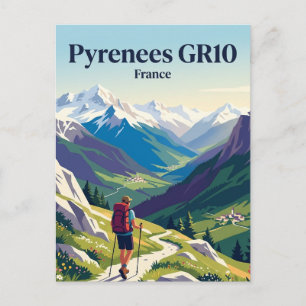 Pyrenäen GR10 Frankreich Postkarte