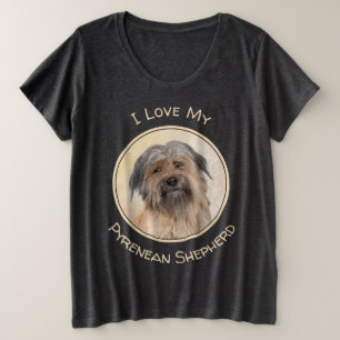 Pyrenäen-Hirtengemälde - Niedliche Original-Hund Große Größe T-Shirt