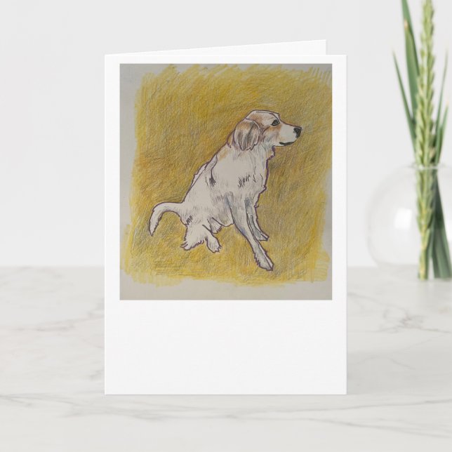 Pyrenäen Hundegrußkarte Karte (Vorderseite)