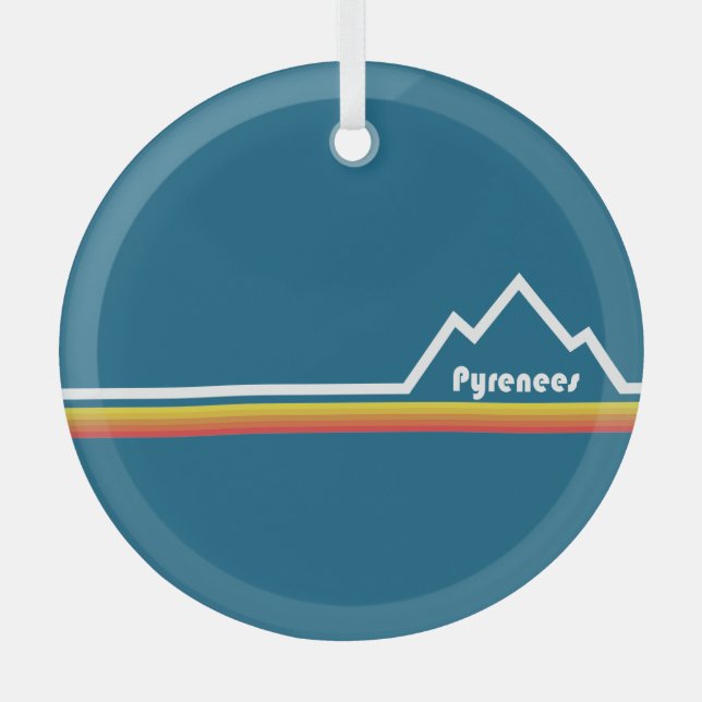 Pyrenäen Ornament Aus Glas (Vorderseite)