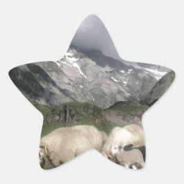 Pyrenäenlandschaft Stern-Aufkleber