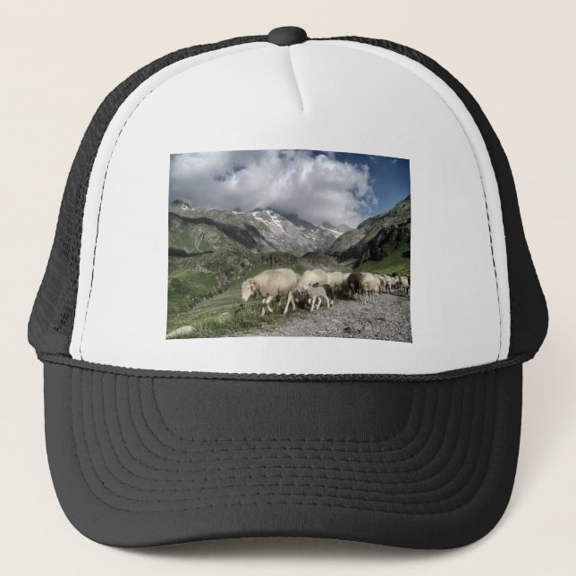 Pyrenäenlandschaft Truckerkappe (Vorderseite)