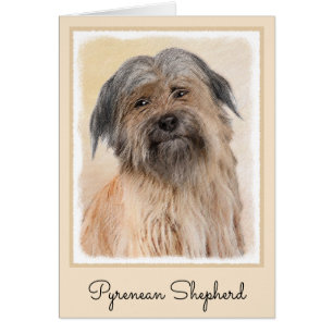 Pyrenean Shepherd Malerei - Niedliche Original Dog