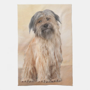 Pyrenean Shepherd Malerei - Niedliche Original Dog Geschirrtuch